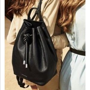 Black Michael Kors Dalia drawstring Backpack